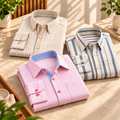 3 Pack Classic Fit Premium Striped Shirts for Men ( SS2 )