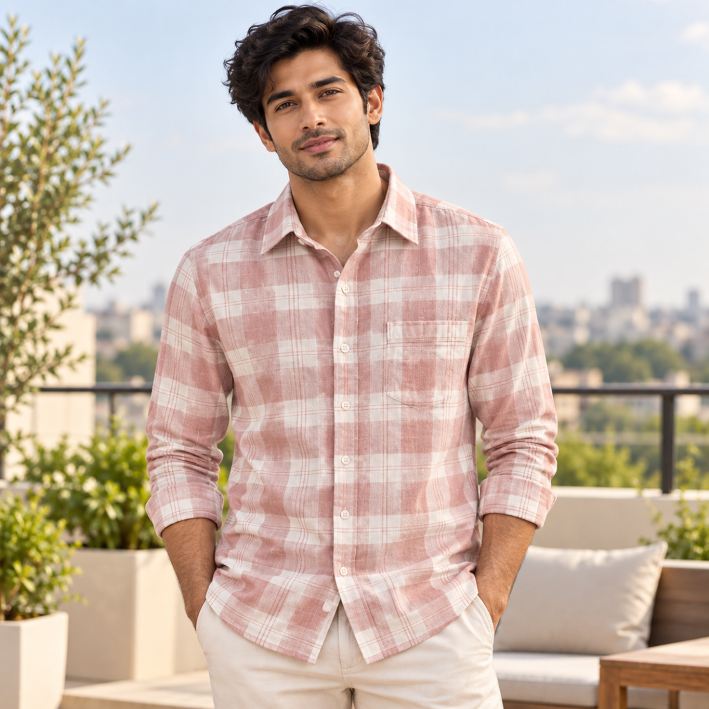 3 Pack Premium Checked Everyday Shirts for Men ( C2 )