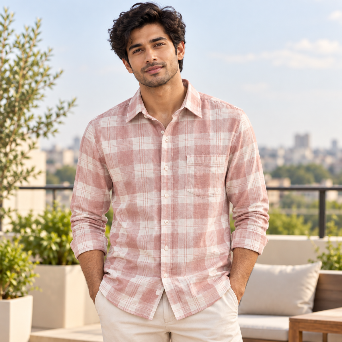 3 Pack Premium Checked Everyday Shirts for Men ( C2 )