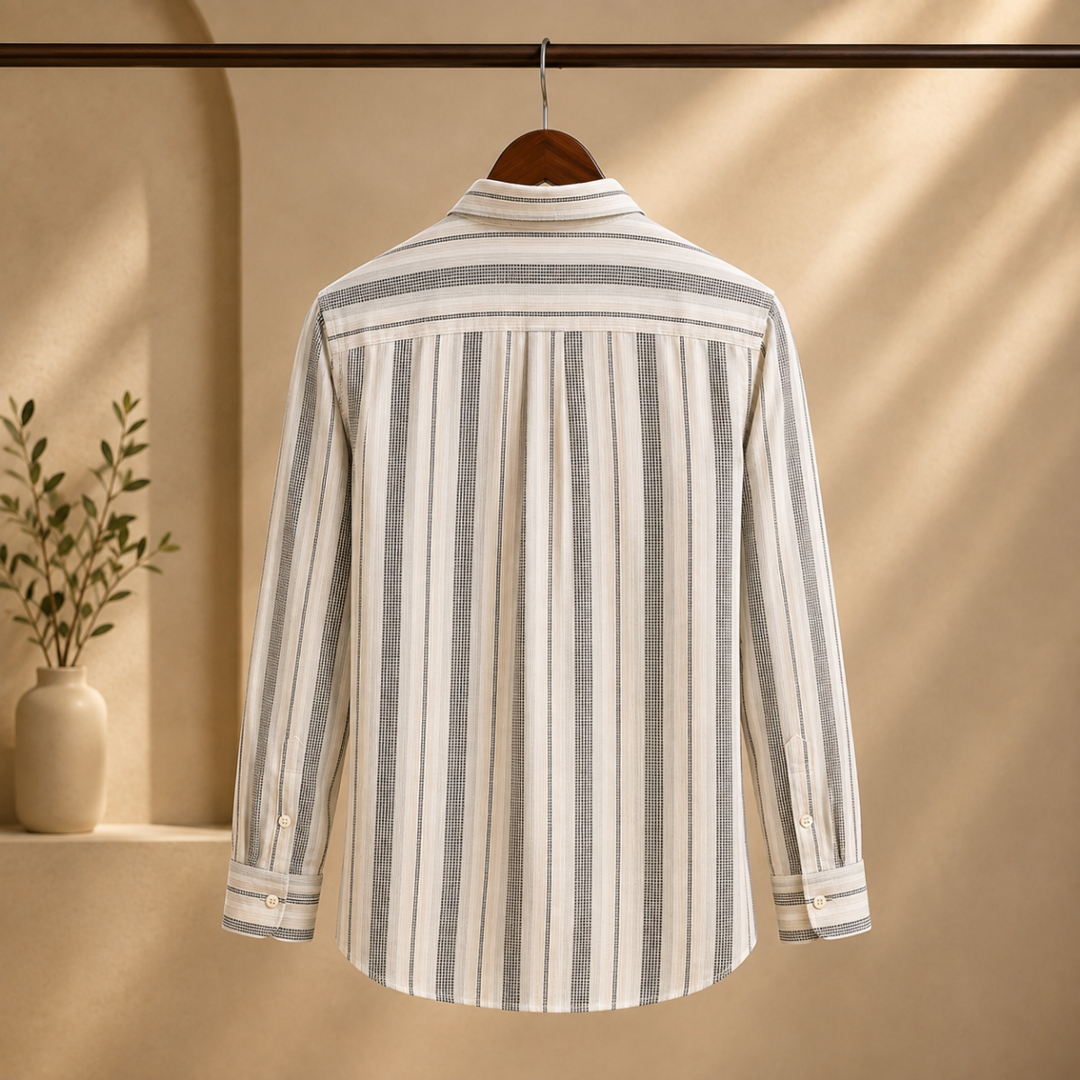 3 Pack Classic Fit Premium Striped Shirts for Men ( SS3 )
