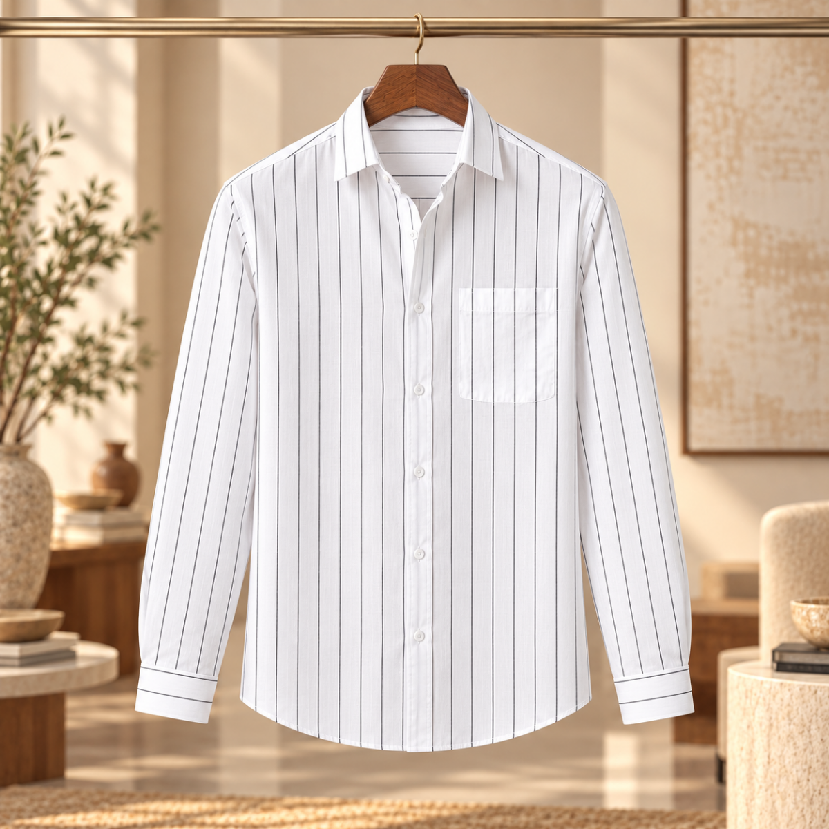 3 Pack Classic Fit Premium Striped Shirts for Men ( SS5 )