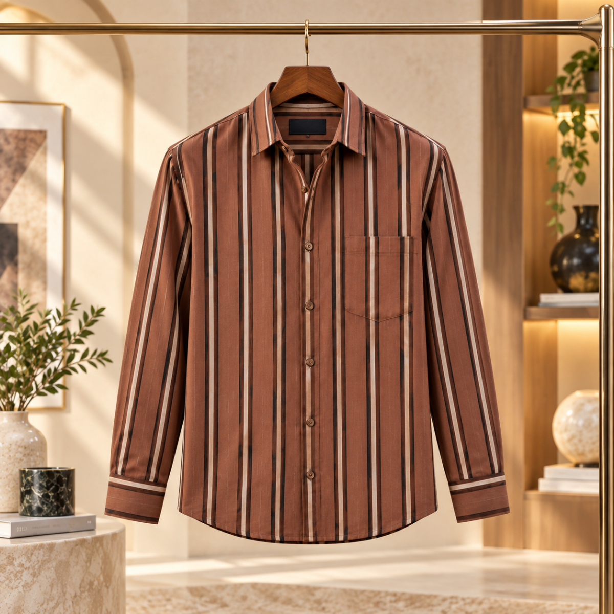3 Pack Classic Fit Premium Striped Shirts for Men ( SS5 )