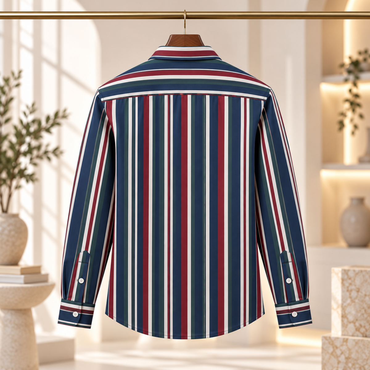 3 Pack Classic Fit Premium Striped Shirts for Men ( SS6 )