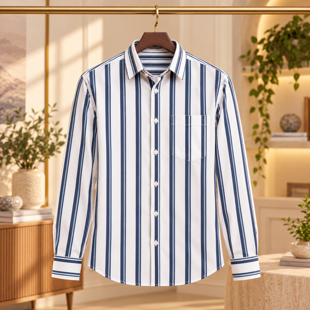 3 Pack Classic Fit Premium Striped Shirts for Men ( SS6 )