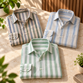3 Pack Classic Fit Premium Striped Shirts for Men ( SS7 )