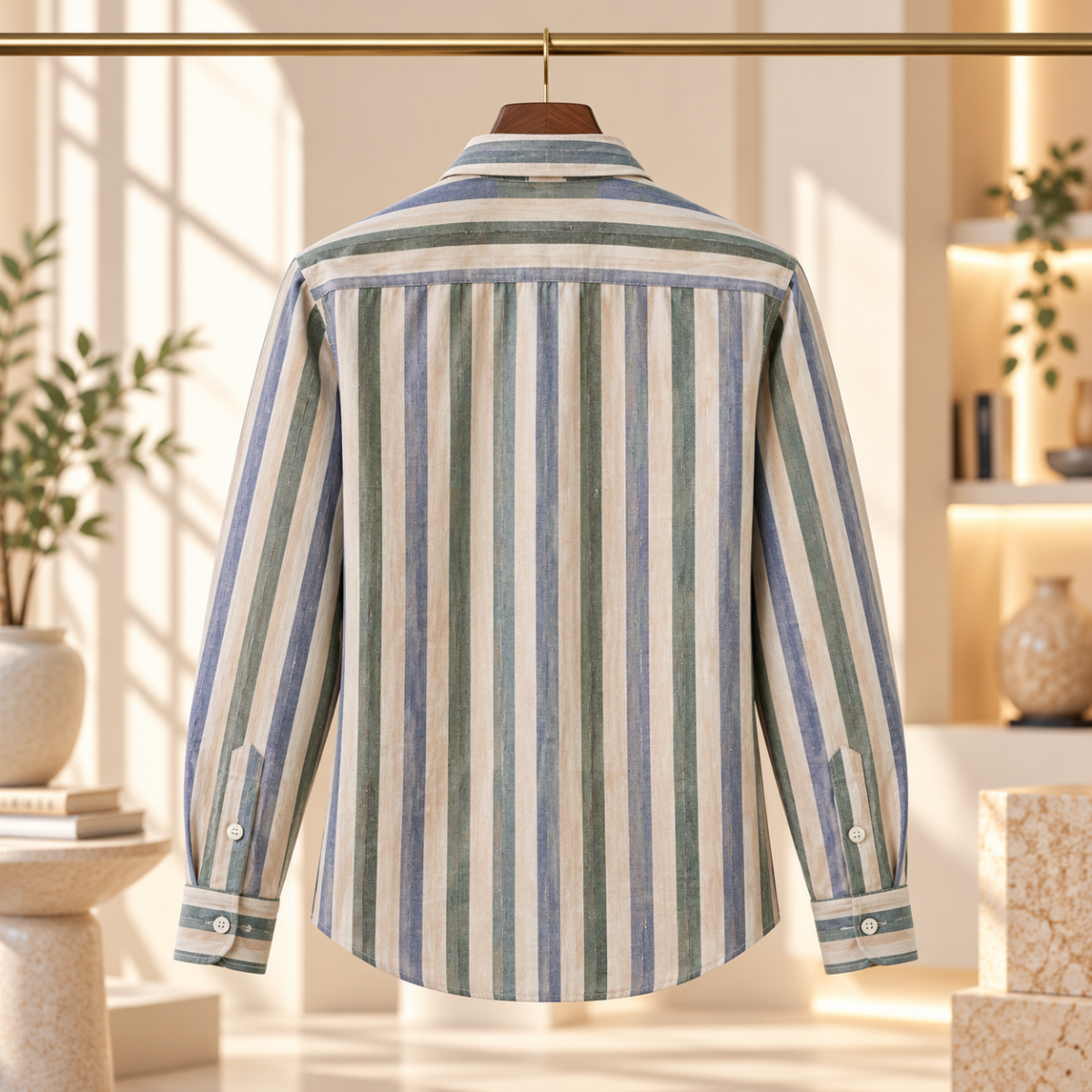 3 Pack Classic Fit Premium Striped Shirts for Men ( SS7 )