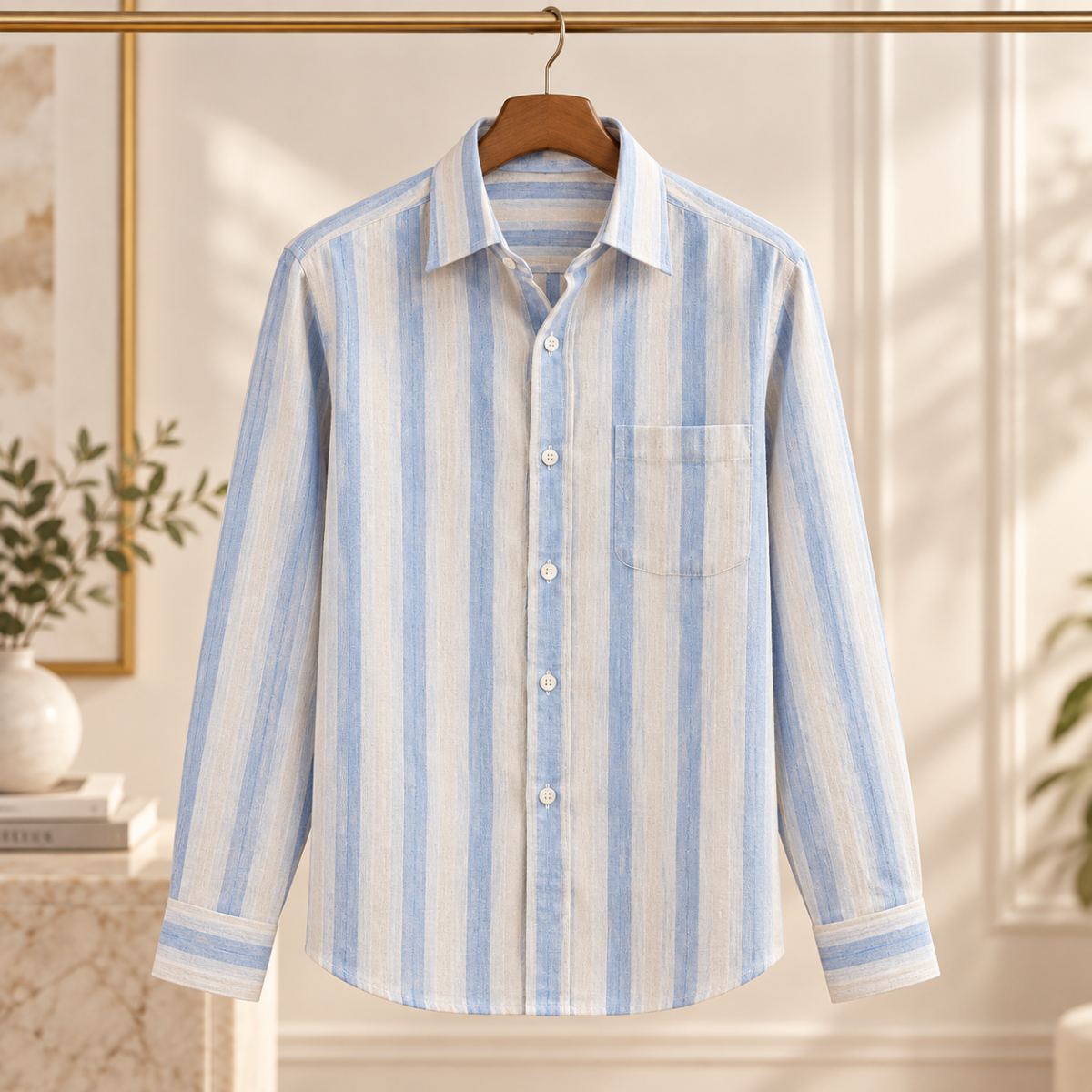 3 Pack Classic Fit Premium Striped Shirts for Men ( SS7 )