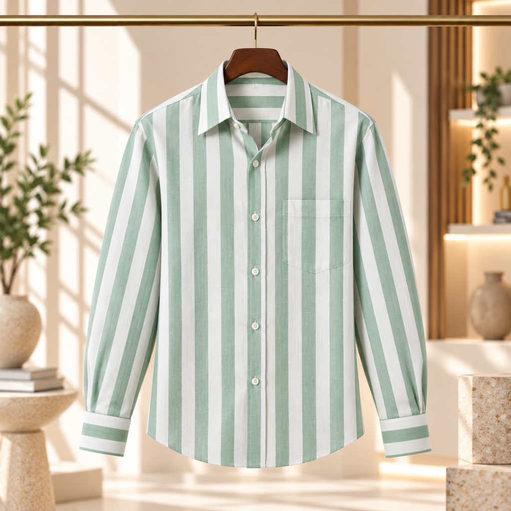 3 Pack Classic Fit Premium Striped Shirts for Men ( SS7 )
