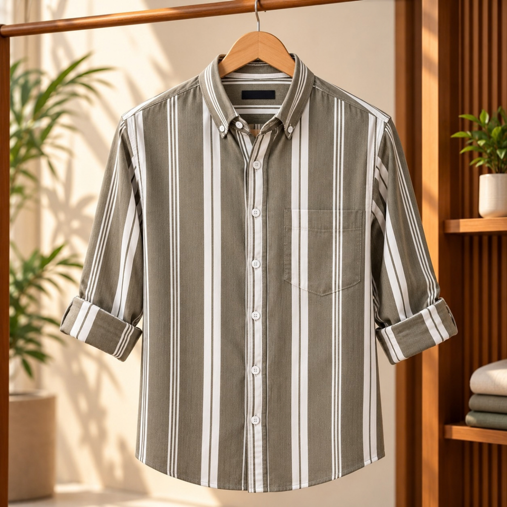 3 Pack Classic Fit Premium Striped Shirts for Men ( SS1 )
