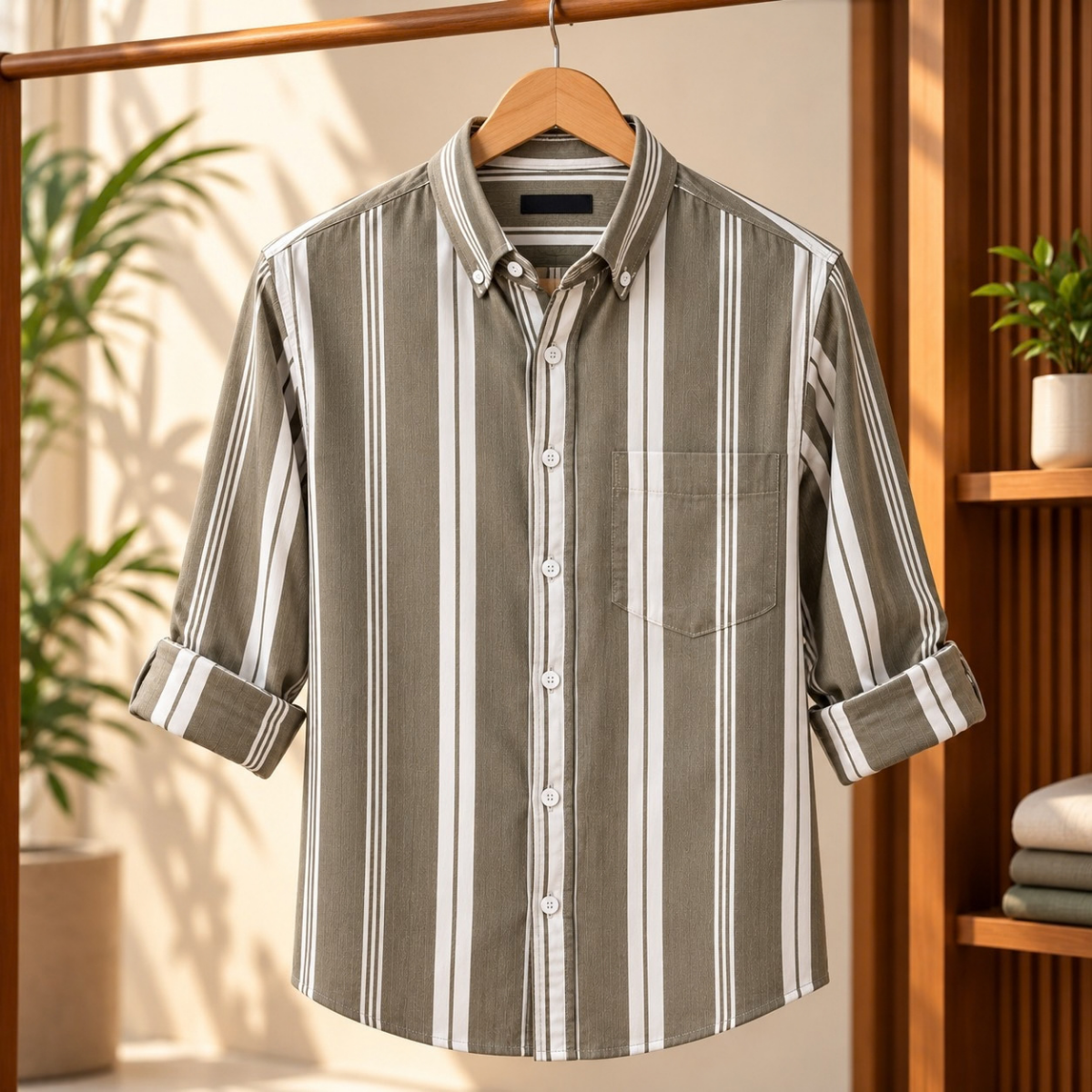 3 Pack Classic Fit Premium Striped Shirts for Men ( SS1 )