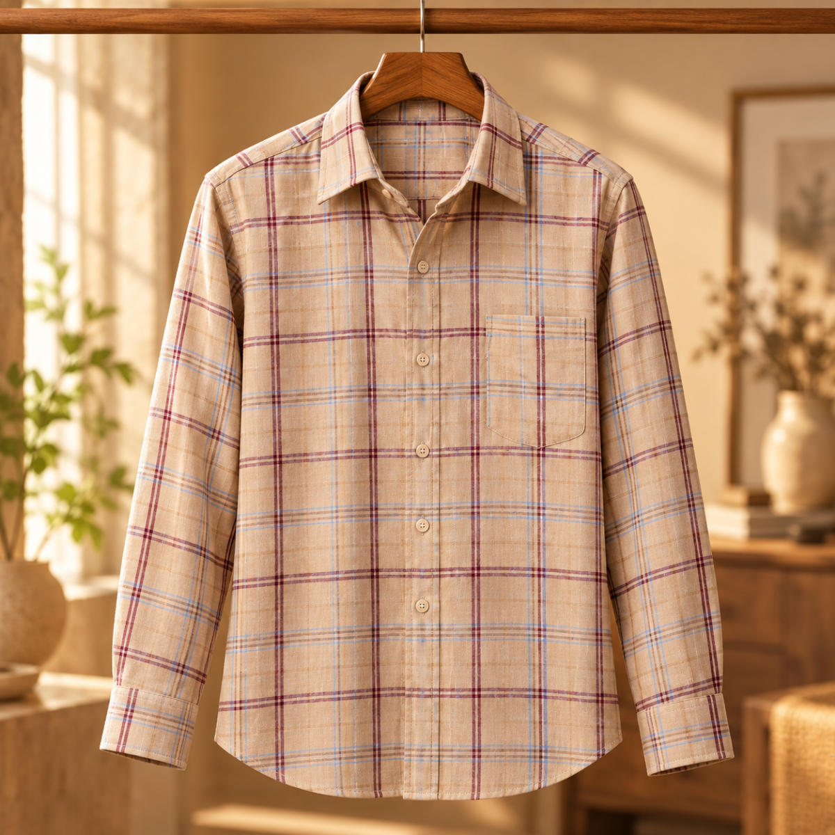 3 Pack Premium Checked Everyday Shirts for Men ( C8 )