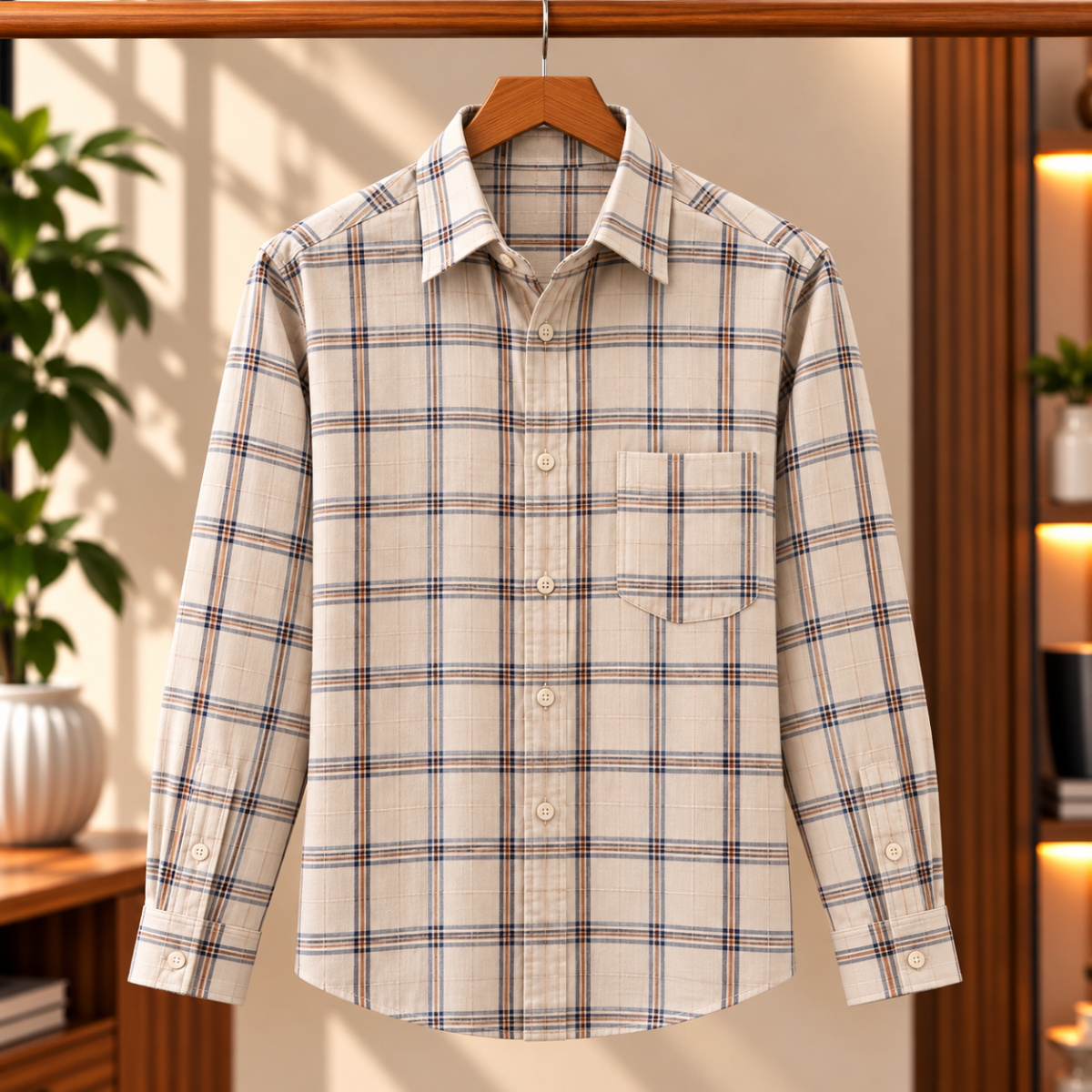 3 Pack Premium Checked Everyday Shirts for Men ( C8 )