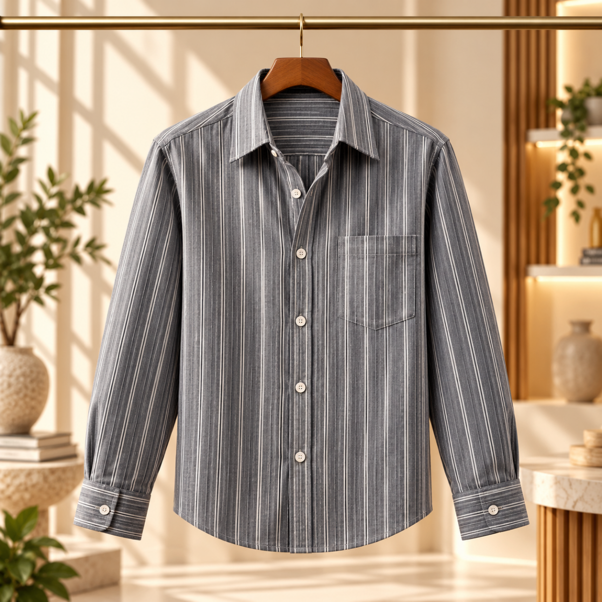 3 Pack Classic Fit Premium Striped Shirts for Men ( SS9 )