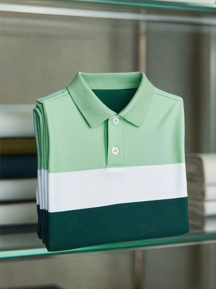 Men's Classic Business Short Sleeve Polo Shirt