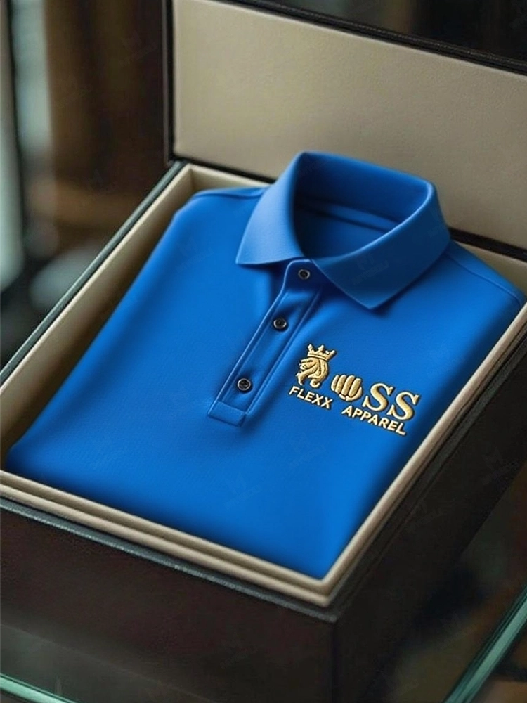 Men's Business Casual Short Sleeve Polo Shirt