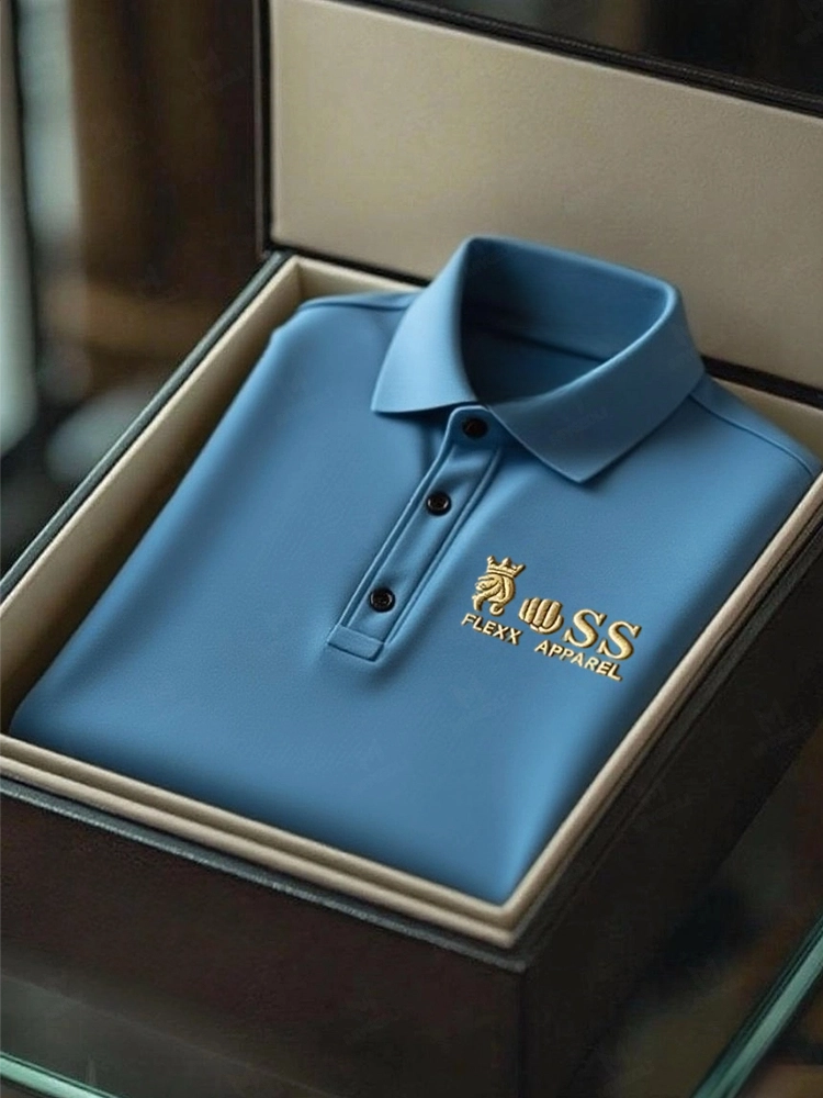 Men's Business Casual Short Sleeve Polo Shirt