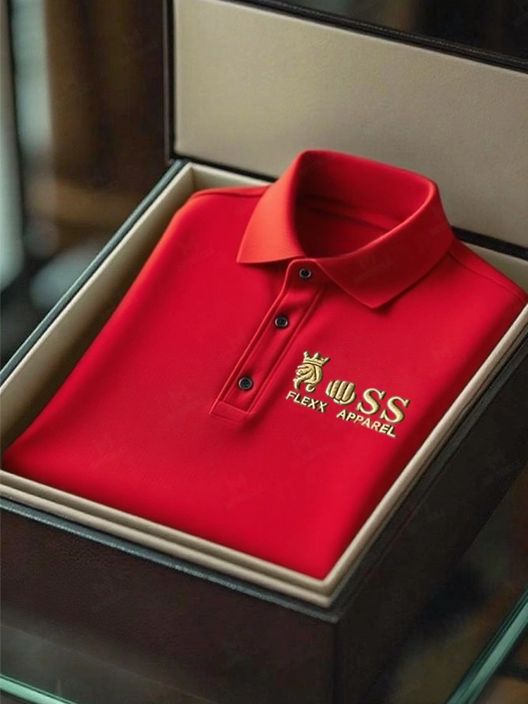 Men's Business Casual Short Sleeve Polo Shirt