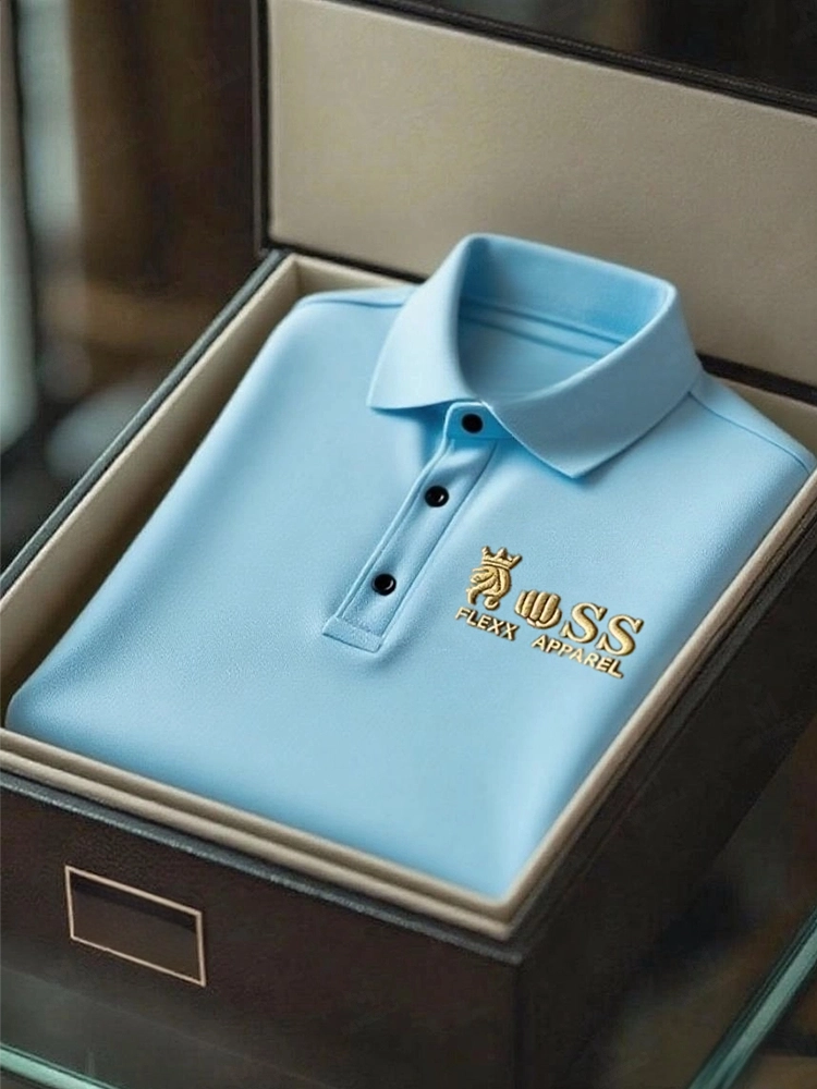 Men's Business Casual Short Sleeve Polo Shirt