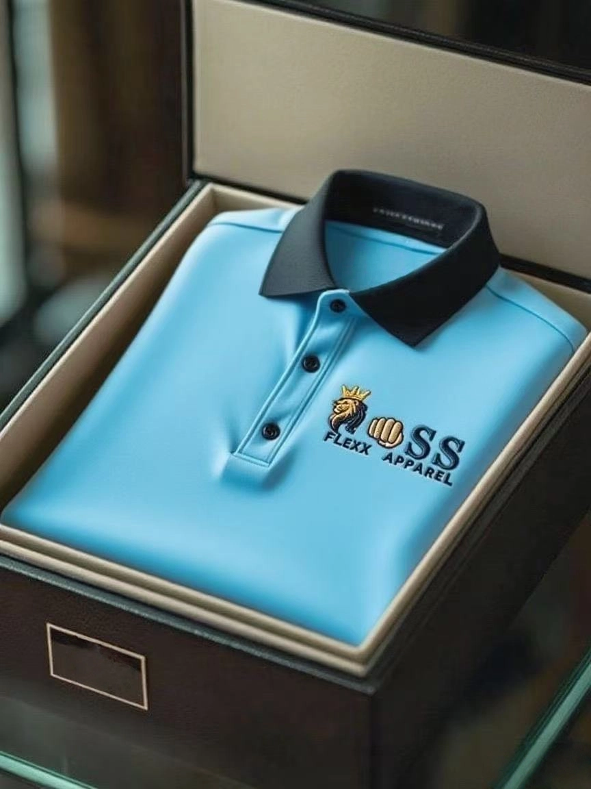 Men's Business Casual Short Sleeve Polo Shirt