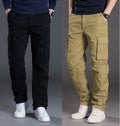 Men's Casual Cargo Pants Pack of 2