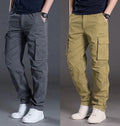 Men's Casual Cargo Pants Pack of 2