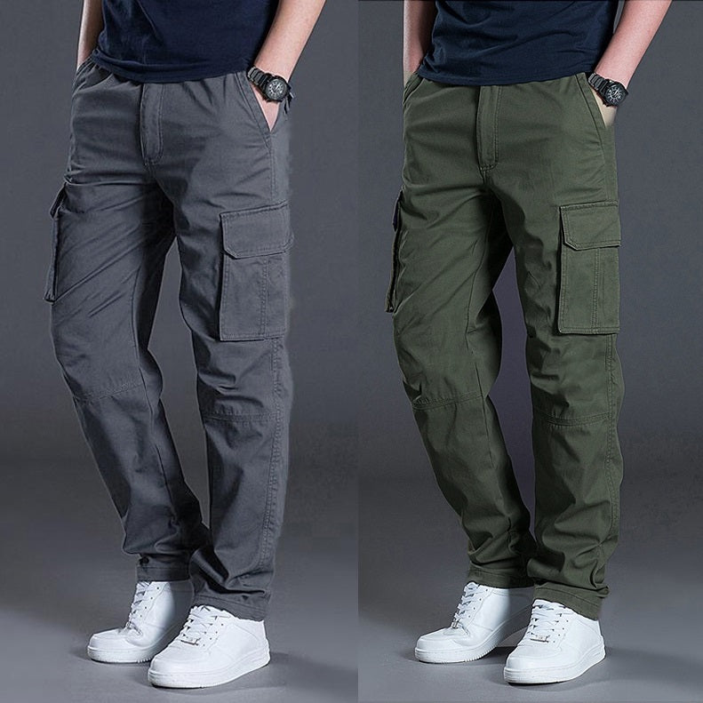 Men's Casual Cargo Pants Pack of 2