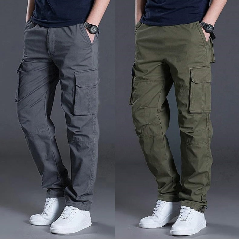 Men's Casual Cargo Pants Pack of 2