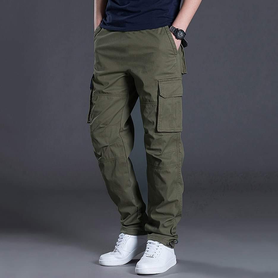 Men's Casual Cargo Pants Pack of 2