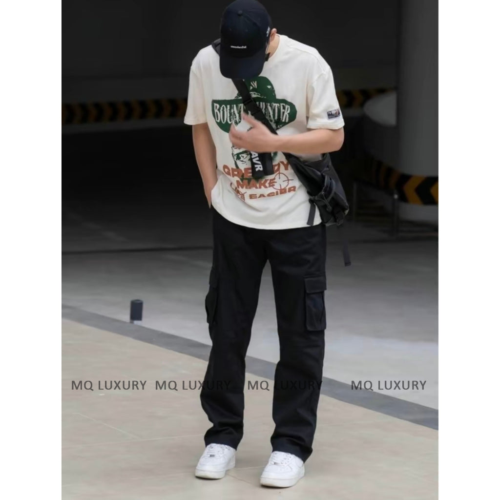 Men's Casual Cargo Pants Pack of 2