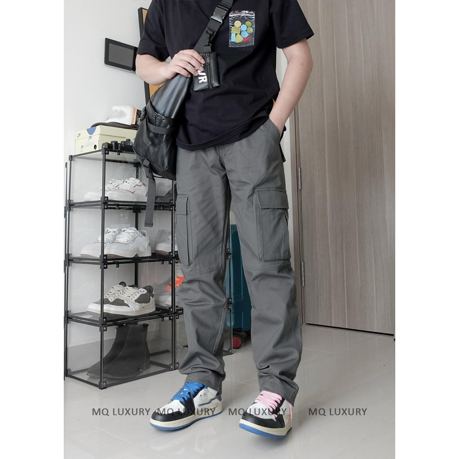 Men's Casual Cargo Pants Pack of 2