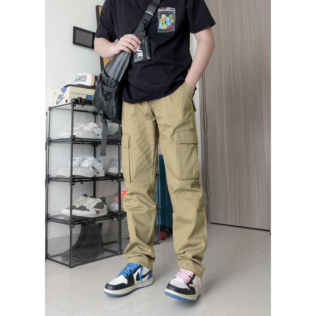 Men's Casual Cargo Pants Pack of 2