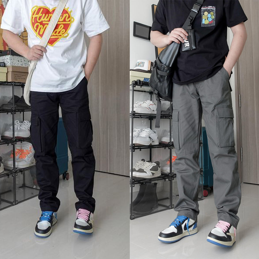 Men's Casual Cargo Pants Pack of 2