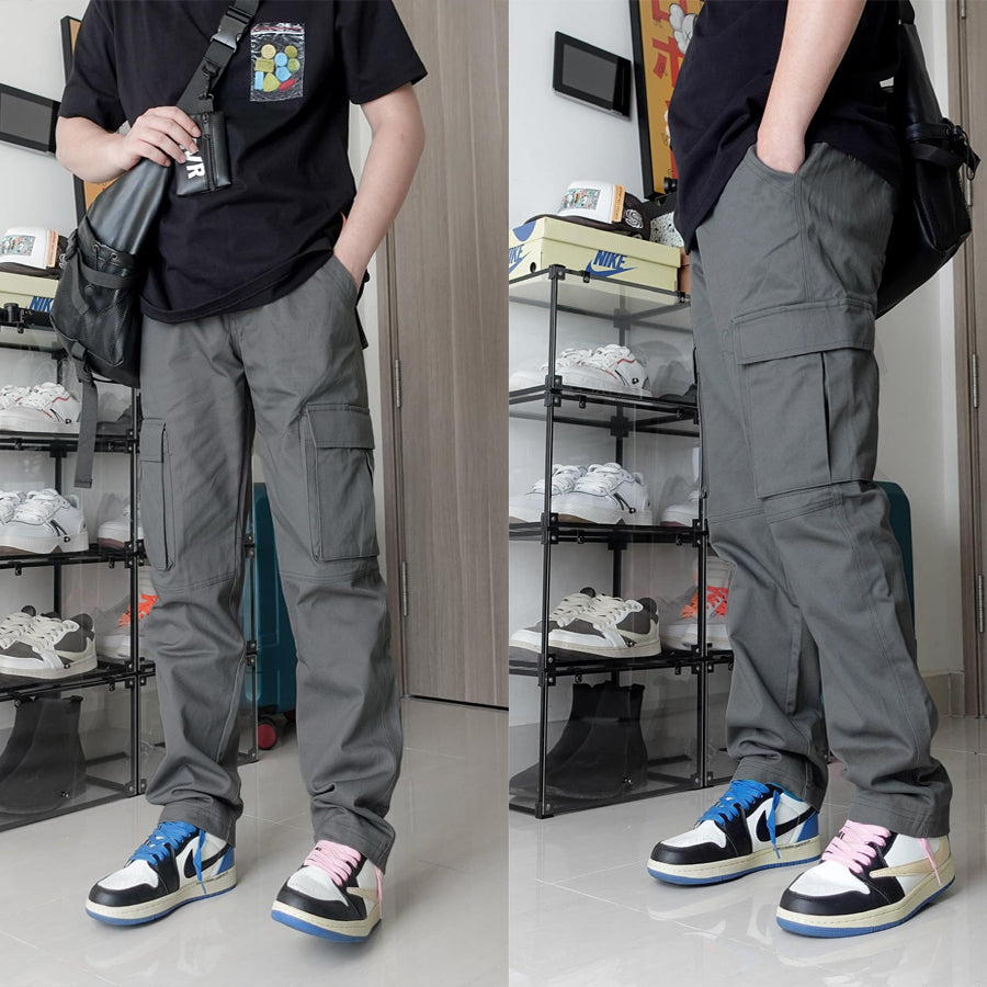 Men's Casual Cargo Pants Pack of 2