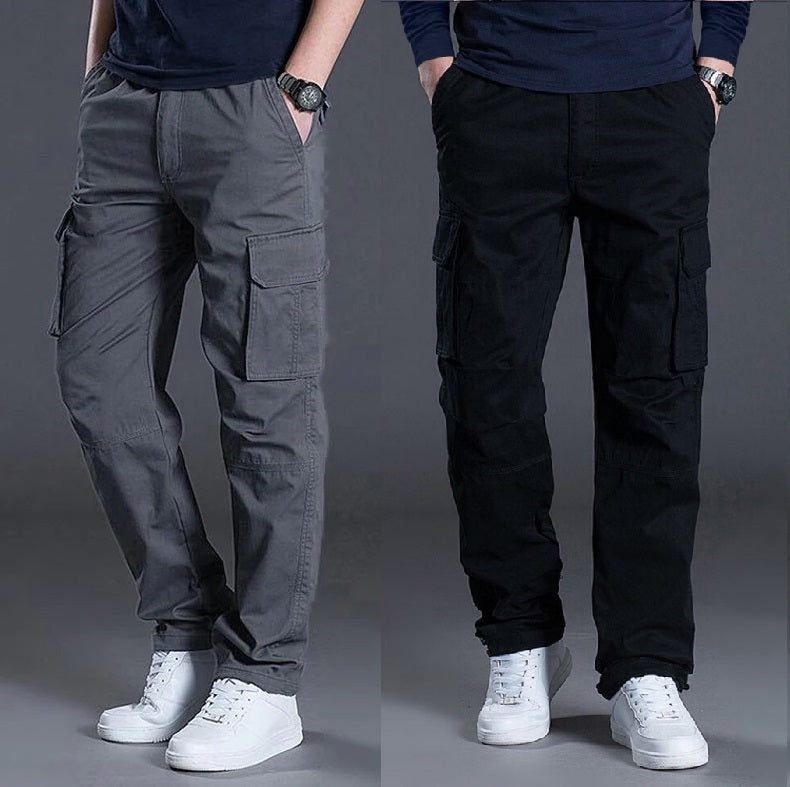 Men's Casual Cargo Pants Pack of 2