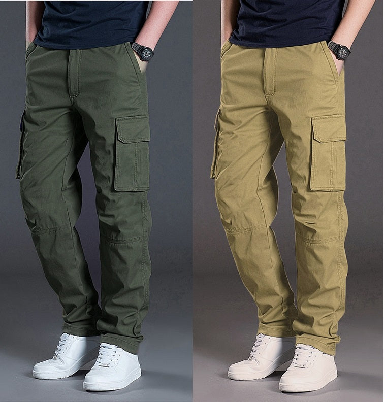 Men's Casual Cargo Pants Pack of 2